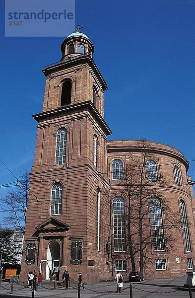 Untersicht der Kirche  St. Paul's Church in Frankfurt am Main  Hessen  Deutschland