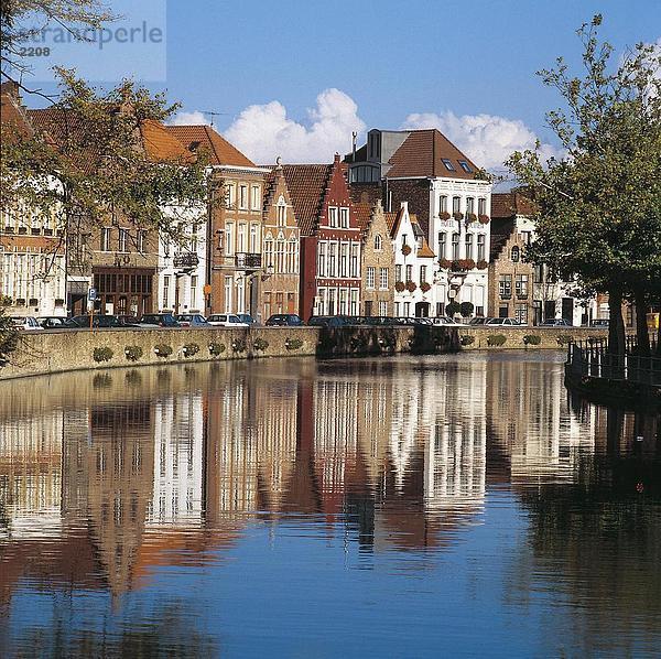 Gebäude auf Waterfront  Langereis  Flandern  Belgien