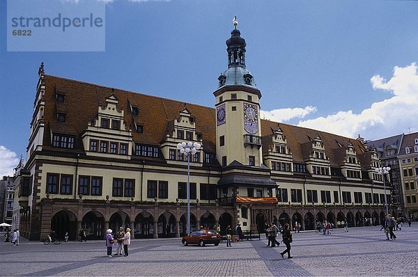 Fassade des Rathauses  Neues Rathaus  Leipzig  Sachsen  Deutschland