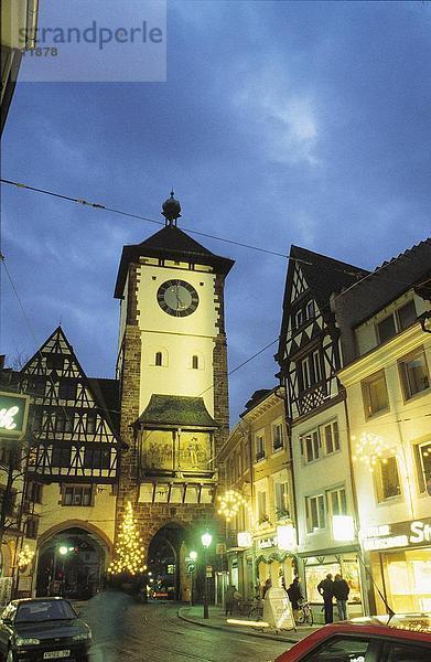 Gebäude in Stadt  Martinstor  Freiburg  Baden-Württemberg  Deutschland