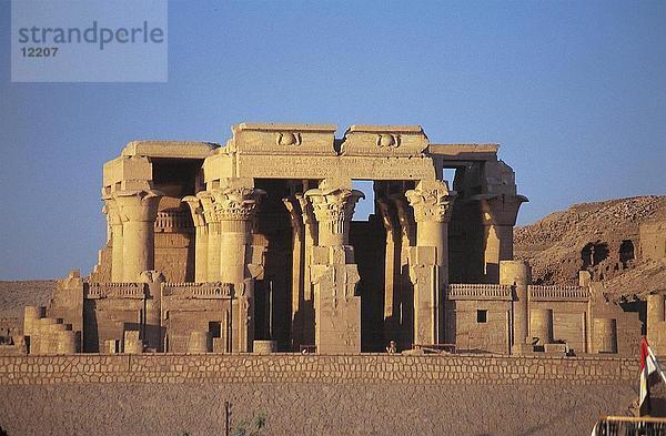 Alte Ruinen der Tempel  Sobek  Kom Ombo  Ägypten