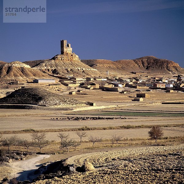 Ruine der Burg  Montuenga De Soria  Castilla Y Leon  Spanien