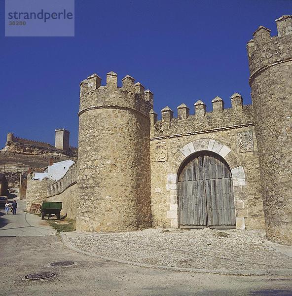 Fassade des Schlosses  Aranda De Duero  Spanien