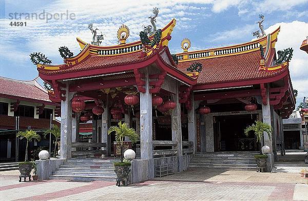 Eingang des Tempels  Jui Tui Tempel  Phuket  Thailand