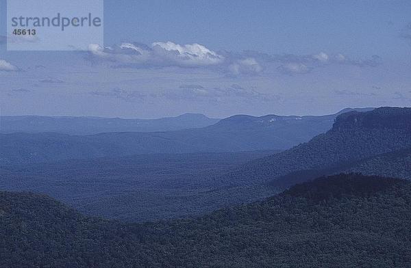 Panoramische Ansicht der Gebirge  Blue Mountains New South Wales  Australien