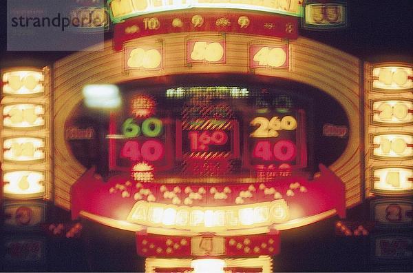 Nahaufnahme der Glücksspiel-Maschine