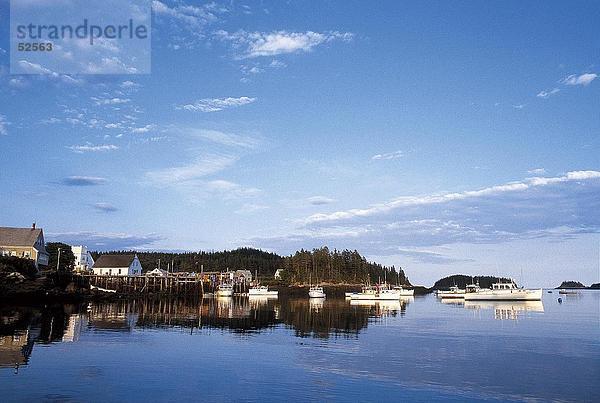 Fischerboote in der Bucht  Machias Bay  Maine  USA