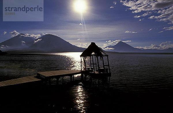 Pier auf See  Lake Atitlan  Guatemala