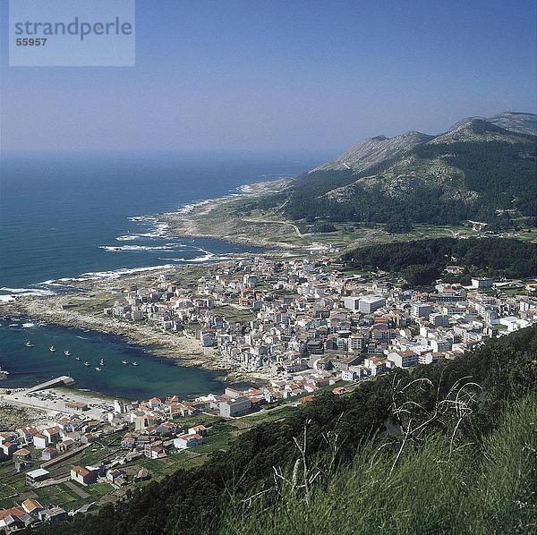 Erhöhte Ansicht der Stadtansicht  Spanien  Europa