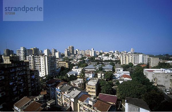 Erhöhte Ansicht der Stadt  Maputo  Provinz Maputo  Mosambik