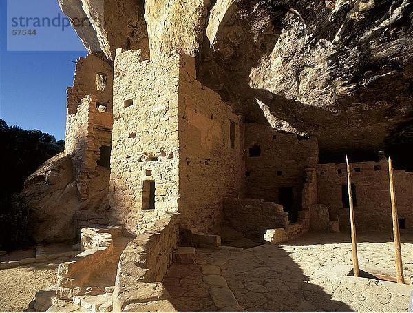 Ruinen der historischen Adobe Gebäude  Anasazi Ruinen  Mesa Verde National Park  Colorado  USA