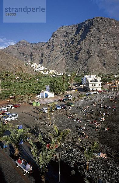 hoch oben Frankreich parken Ansicht Flachwinkelansicht Kanaren Kanarische Inseln Winkel La Gomera