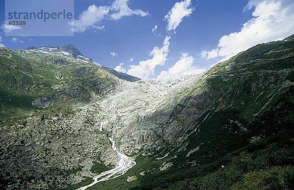 Vogelperspektive Ansicht der Senke  Alpen Gebirge  Schweiz  Europa