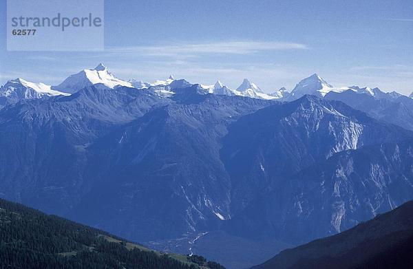 Erhöhte Ansicht der Gebirge  Jungfraujoch  Jungfrau  Schweiz  Europa