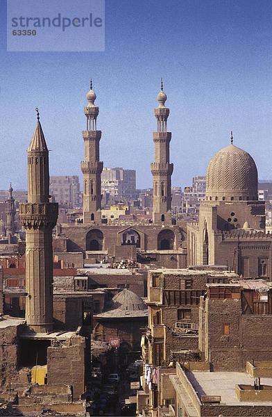 Erhöhte Ansicht von Gebäuden in Stadt  Ägypten  Afrika