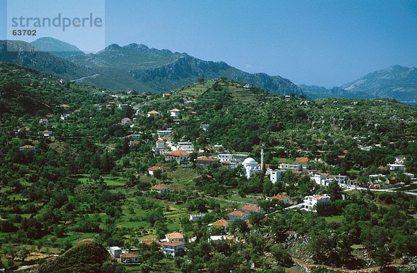 Luftbild der Stadt  Anatolien  Bozburun Halbinsel  Türkei