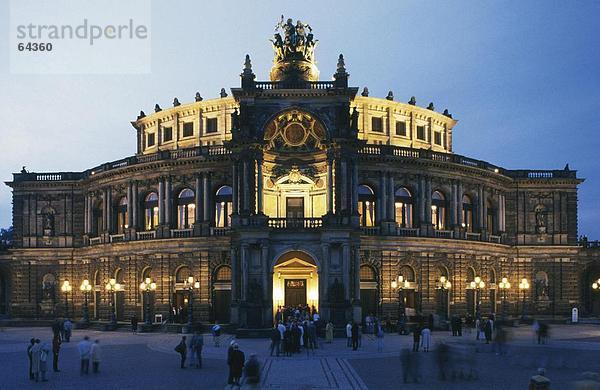 Wohnhaus Eingang Tourist Dresden Deutschland Oper Sachsen
