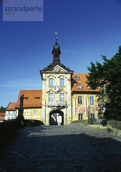 Fassade des alten Rathauses  Altes Rathaus  Bamberg  Oberfranken  Bayern  Deutschland