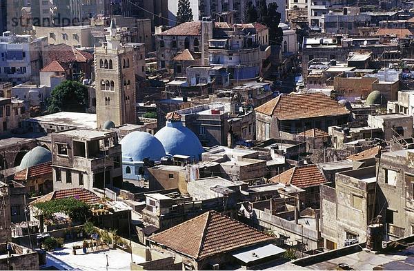 Erhöhte Ansicht der Gebäude in Stadt  Tripoli  Libanon