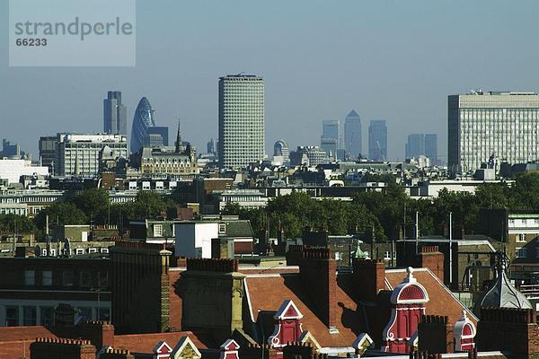 Erhöhte Ansicht der Gebäude in Stadt  London  England