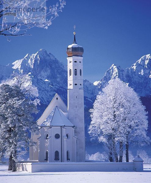 10001608  Allgäu  Bayern  Deutschland  Europa  Kirche St. Koloman  Winter