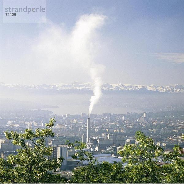 10008616  alpine  Alpen  Luftverschmutzung  Smog  Umwelt  Zürich  Schweiz  Europa