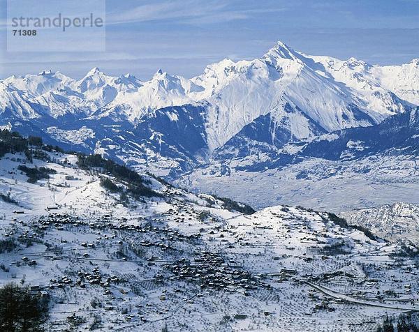 10048965  Landschaft  Gebirge  alpine  Alpen  Bergpanorama  Les Diablerets  Schweiz  Europa  Tal  Überblick  Vex  Val
