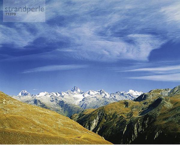 10055900  Berge  Alpen  Alpen  blau  Himmel  Finsteraarhorn  Landschaft  Panorama  Schweiz  Europa  sonnig  vom Nufenenpass