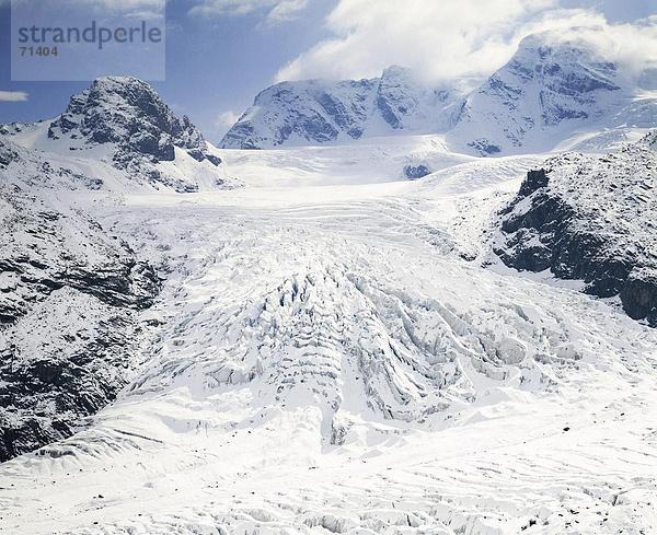 10057205  Graubünden  Graubünden  Landschaft  Persgletscher  Gletscher  Engadin  Schweiz  Europa  Überblick