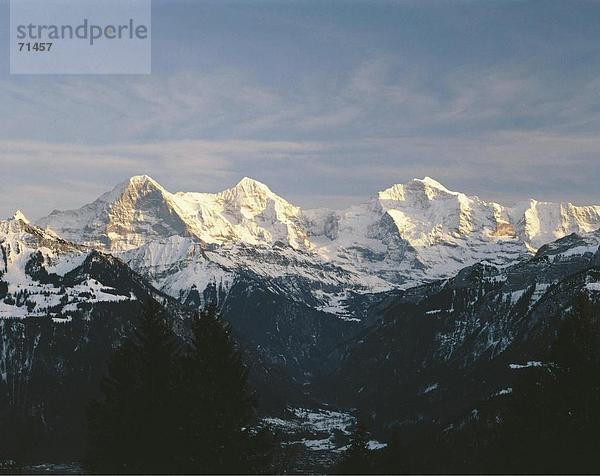 10062595  Sonne  Landschaft  Berg-Panorama  Schweiz  Europa  Berner Oberland  Alpen  Berge  Eiger  Berg  Ju Abend