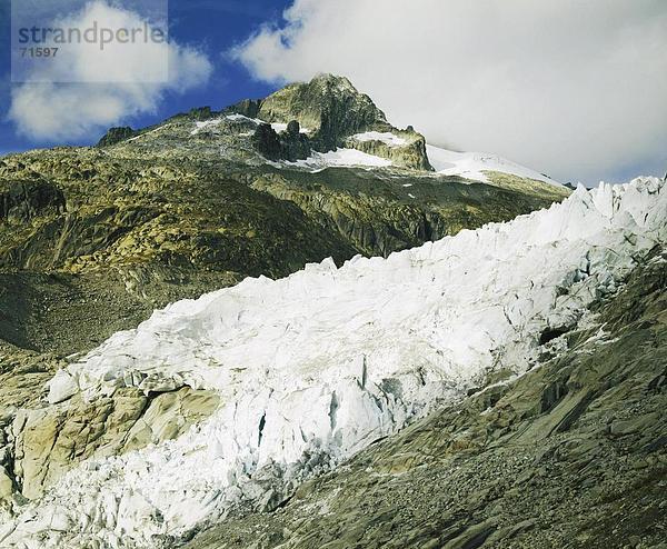 10091465  Detail  Eis-Punkte  Felsen  Felsen  Garstenhorner  Gletscher  Landschaft  Rhonegletscher  Gletscher  Schweiz  Europa  Val