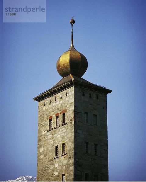 10121433  Brig  Detail  Schweiz  Europa  Palast von Stockalper  Stockalper  Palast  Wallis  Zwiebel-Turm