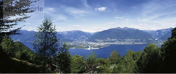 10266948  Berge  Lago Maggiore  See  Meer  Landschaft  Maggia  Delta  Schweiz  Europa  Tessin  Überblick