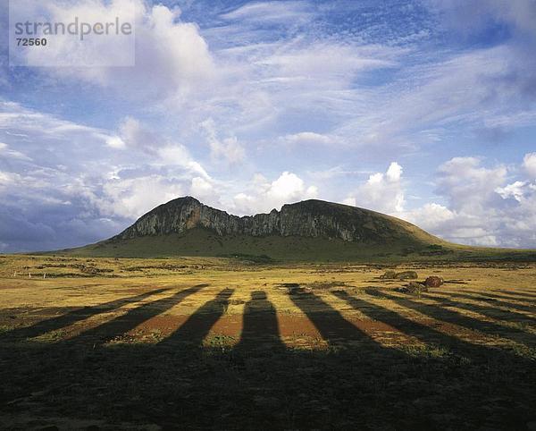 Osterinsel Rapa Nui Panorama Landschaftlich schön landschaftlich reizvoll Kultur löschen Chile Südamerika