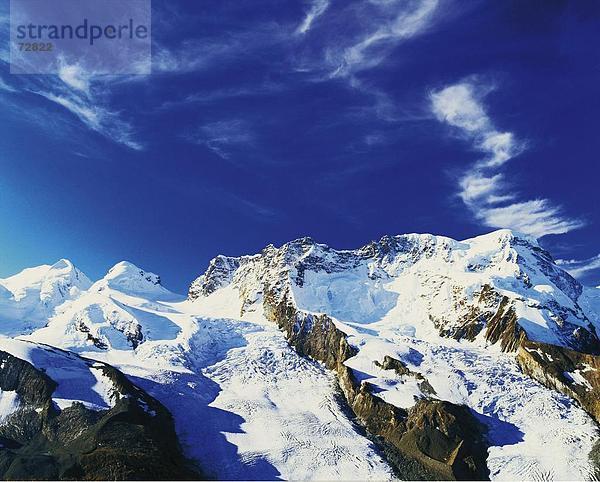 10381050  Gebirge  Schweiz  Europa  Wallis  Castor  Pollux  Breite Hupe  Gletscher  Schweiz  Europa  Alpen  Landschaft