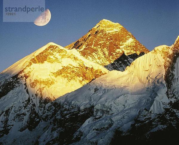10409752  8. 846 Frau Abendsonne  Gipfel  Spitze  Halbmond  Halbmond  Himalaya  Mount Everest  Berg  Nepal  Asien