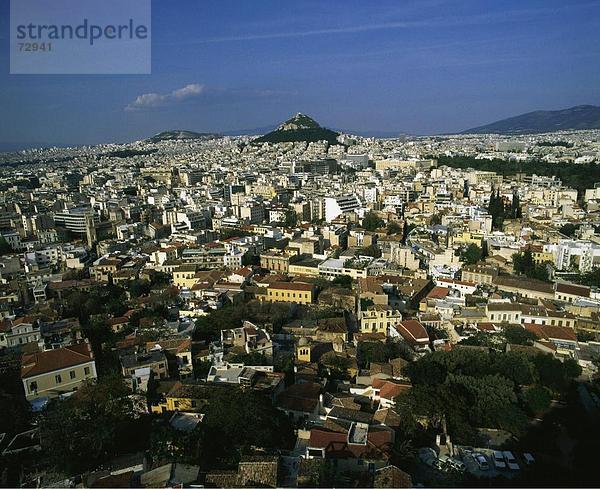 10416352  Old Town  Athen  Berg  Likavitos  Dämmerung  Dämmerung  Griechenland  Plaka  Überblick