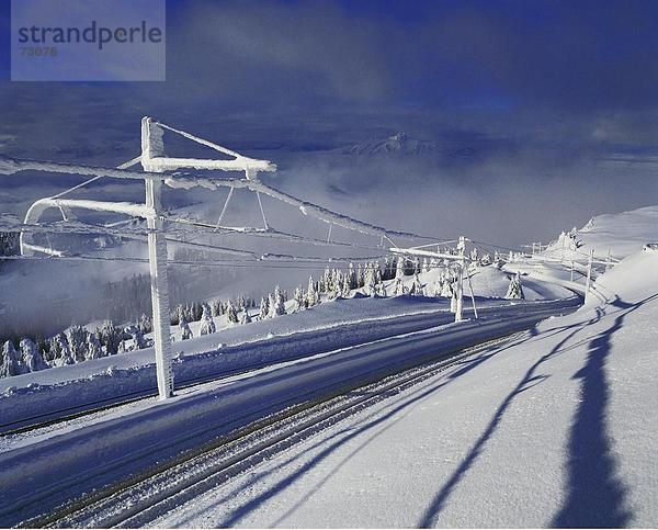 10449641  Mountain Road  Eisenbahn  Drähte  Luzern  Rigi  Schienen  Schnee  Schweiz  Europa  Überblick  Winter  Wolken  Wetter