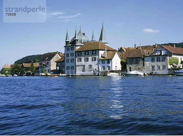 Wasserschloß Wasserrand Europa See Meer Altstadt Kanton Thurgau Steckborn Schweiz Bodensee