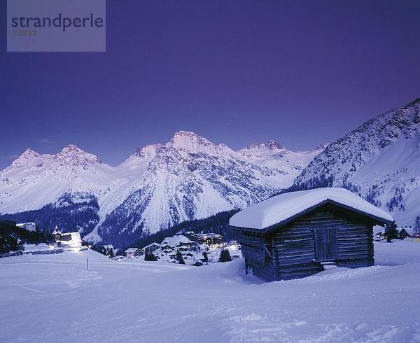 10508881  Berge  Alpen  Alpen  Schweiz  Europa  Schnee  Afterglow  Alpenglühen  Arosa  Graubünden  Graubünden  in der Nacht  wint