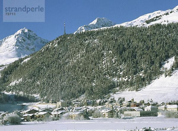 10536464  Berge  Celerina  Schweiz  Europa  die Dorf Ansicht  Engadin  Schweiz  Europa  Oberengadin  Schweiz  Eur