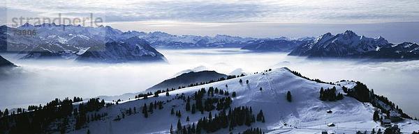 10556070  alpine  Alpen  Ansicht  Rigi  Gebirge  Landschaft  Luzern  Meer Nebel  Panorama  Schweiz  Europa  Stimmung  Winter  Schnee