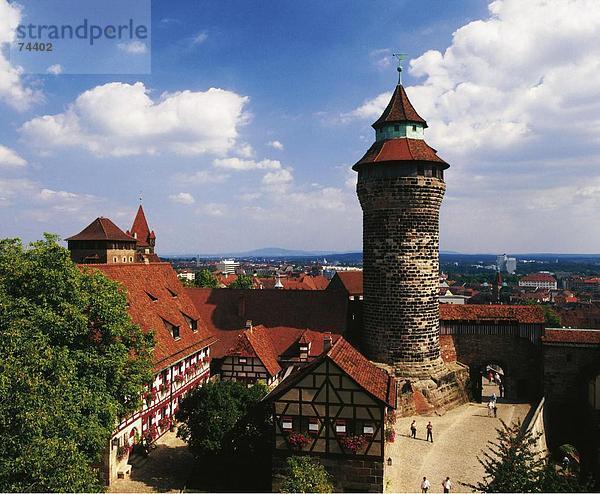 10617194  Burg  Deutschland  Europa  des Kaisers Schloss  Nürnberg  Bayern  Sinnwellturm  Stadt  Stadt  Überblick