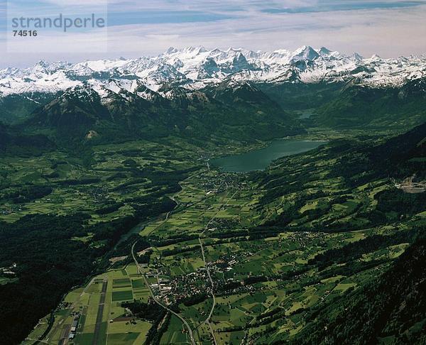 10623641  Alpenpanorama  Luftaufnahme  Luftaufnahme  Landschaft  Obwalden  Zentralschweiz  Sarnersee  Schweiz  Europa