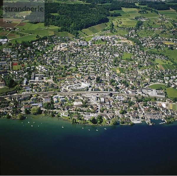 10623978  Luftaufnahme  Luftaufnahme  Schweiz  Europa  Stafa  Zürich  Zürich-See  Meer