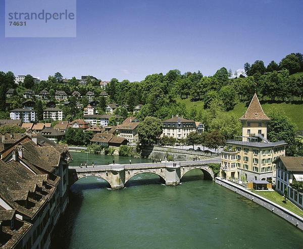 10628152  Aare  River  Fluss  Altstadt  Bern  Nydegg  Brücke  Schweiz  Europa  Überblick