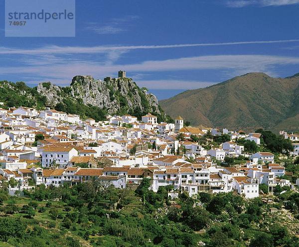 10631539  Andalusien  Ansicht  Gaucin  Spanien  Europa  weißes  Dorf  Tourismus