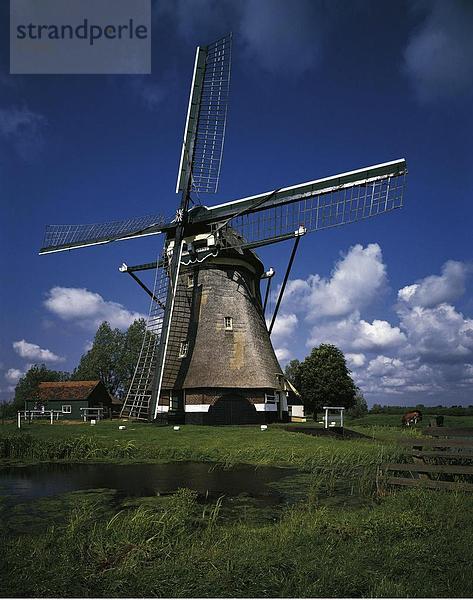 10631811  River  Fluss  Holland  Landschaft  Niederlande  Nieuwe Wetering  Sudholland  Windmühle  Landmark