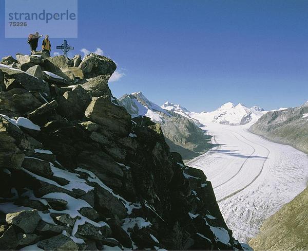 10634195  Berge  Alpen  Alpen  Berg  die zu Fuß  Aletsch Gletscher  Gletscher  Schweiz  Europa  Ansicht  Mountainbike  Wandern