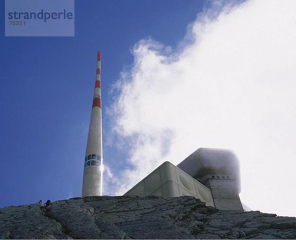10634301  Antennen  Appenzell  Überblick  Gipfel Bahnhof  Santis  Schweiz  Europa